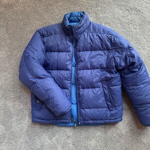 Vintage LL Bean Men's Navy down Puffer Jacket